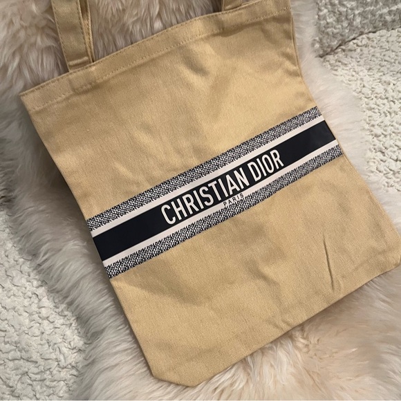 Dior Beauty Canvas Beige Tote Bag Dior VIP Tote - Picture 7 of 15